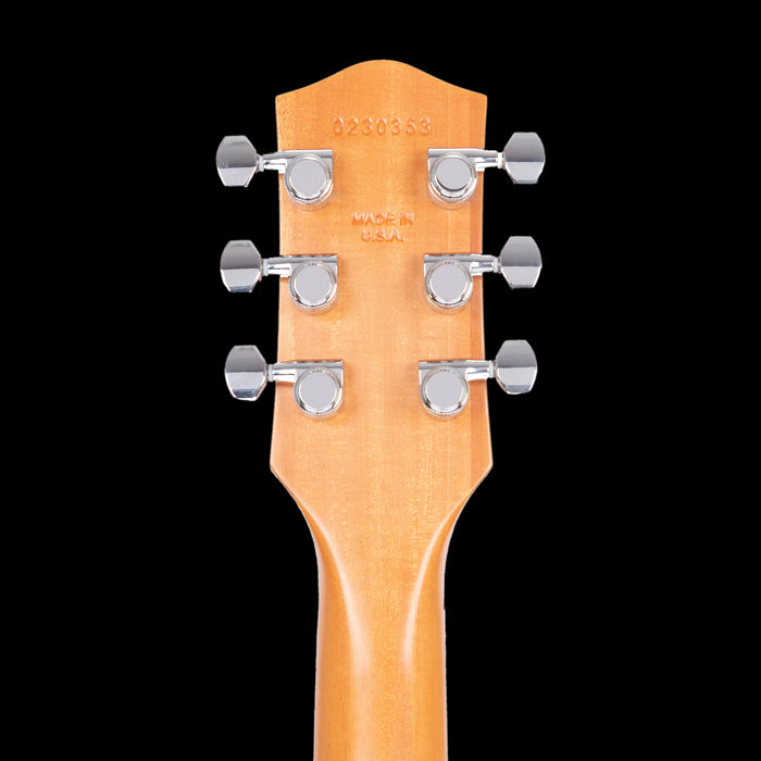 Harmony Jupiter Thinline Sky Blue Headstock Back