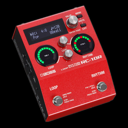 Boss RC-10R Rhythm Loop Station Guitar Effect Pedal Front Angle