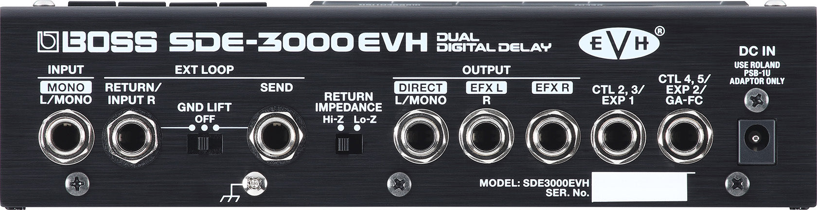 Boss SDE-3000EVH Dual Digital Delay EVH Pedal