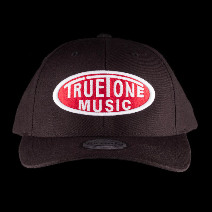 Beckerco Music Classic Baseball Hat Black with Red & White Logo