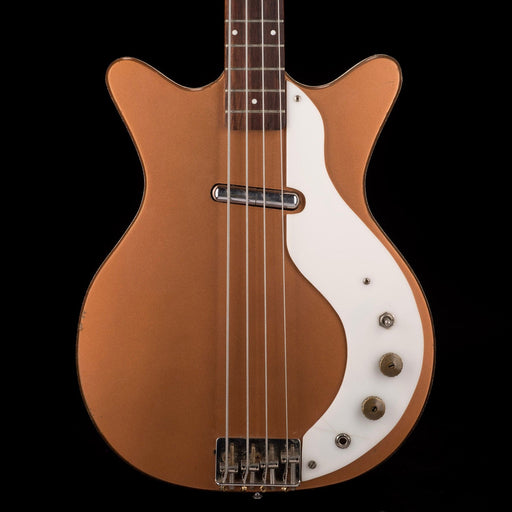 Vintage 1960's Danelectro Model 3412 Shorthorn Bass Copper With Bag