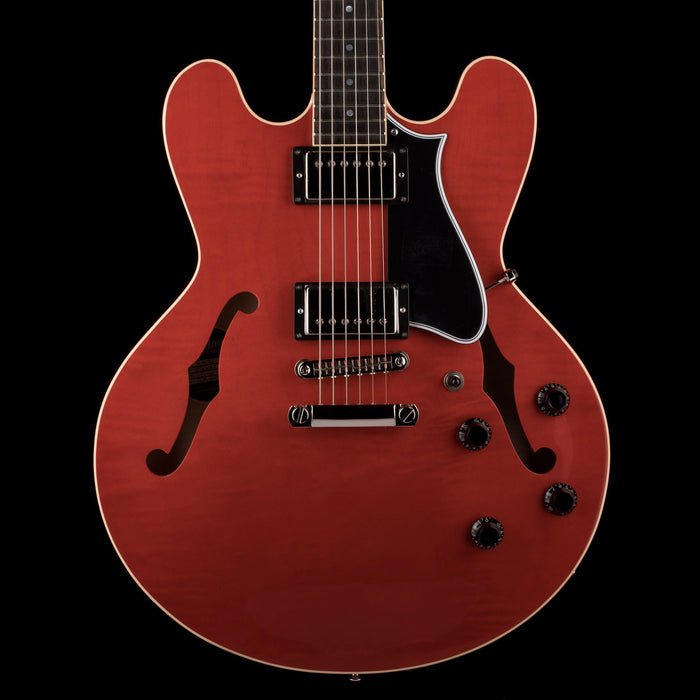 Heritage H-535 Semi-Hollow Trans Cherry Electric Guitar with Case