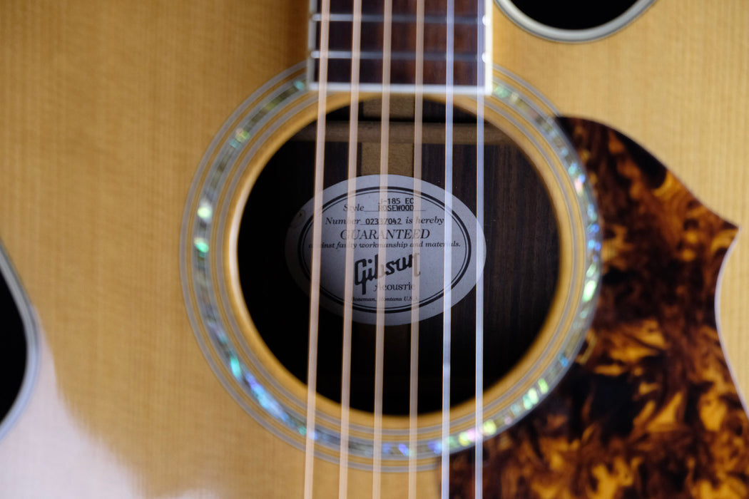 Pre Owned '07 Gibson Montana J-185EC Rosewood Acoustic/Electric Guitar Sunburst w/ OHSC