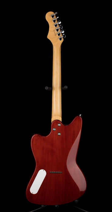 Harmony Limited Edition Silhouette Flame Maple Top Transparent Red Electric Guitar