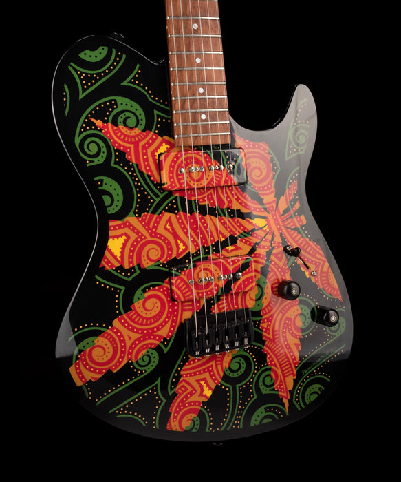 Lipe Guitars Sativa With Case and Painting - Pamelina H Collection