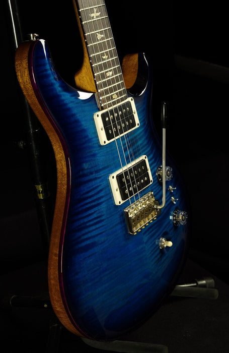 PRS 35th Anniversary Core Custom 24 Pattern Thin Sapphire Smokewrap Natural Back w/ Gig Bag