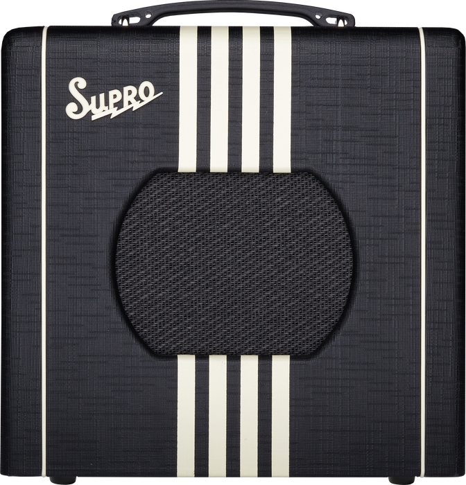 Supro 1818BC Delta King 8 1-Watt 1x8" Tube Guitar Amp Combo - Black/Cream