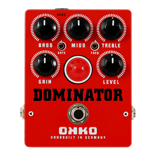 Okko Dominator Mk II RED High Gain Distortion Guitar Pedal