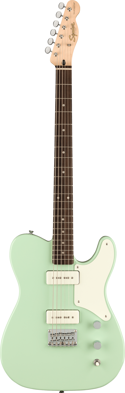 Squier Paranormal Baritone Cabronita Telecaster Parchment Guard Surf Green