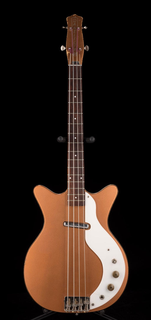 Vintage 1960's Danelectro Model 3412 Shorthorn Bass Copper With Bag