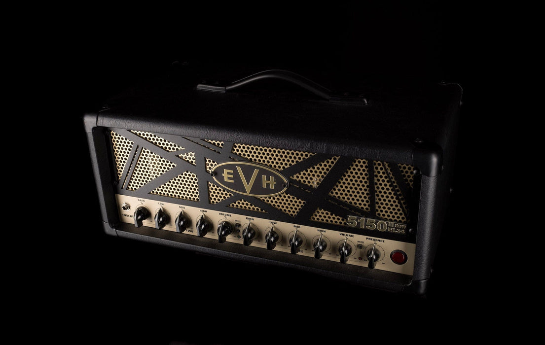 Pre Owned EVH 5150 III 6L6 Black C137 Mod Guitar Amp Head with Footswitch and Cover