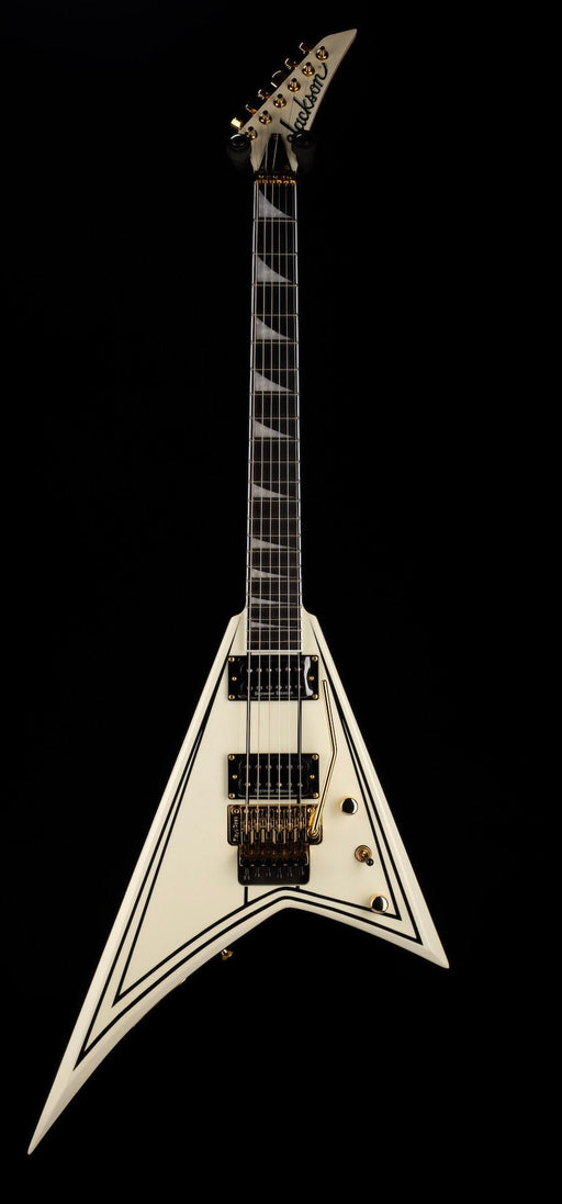 Used Jackson Pro Series Rhoads RR3 Ivory with Black Pinstripes