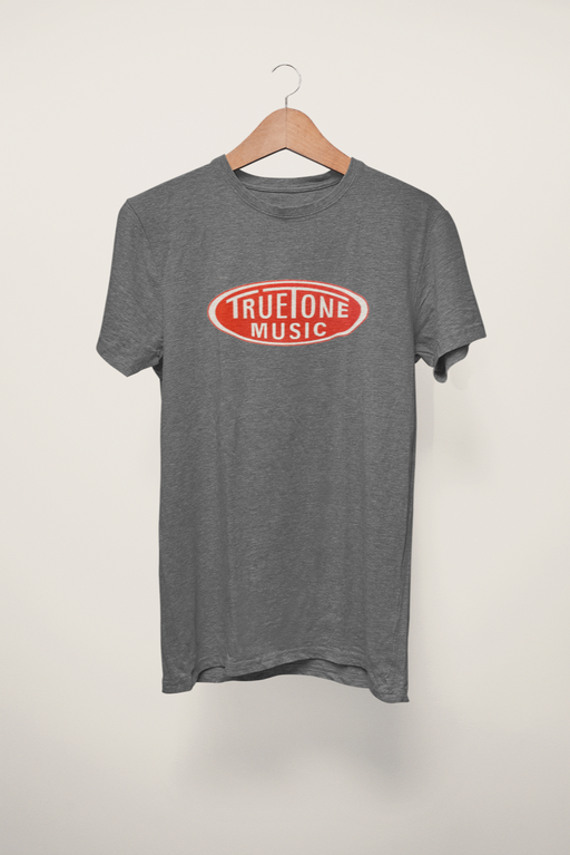 Beckerco Music Classic T-Shirt Gray With Red & White Logo