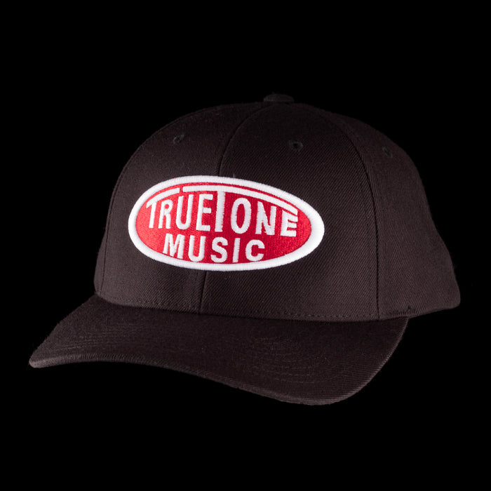 Beckerco Music Classic Baseball Hat Black with Red & White Logo