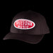 Beckerco Music Classic Baseball Hat Black with Red & White Logo