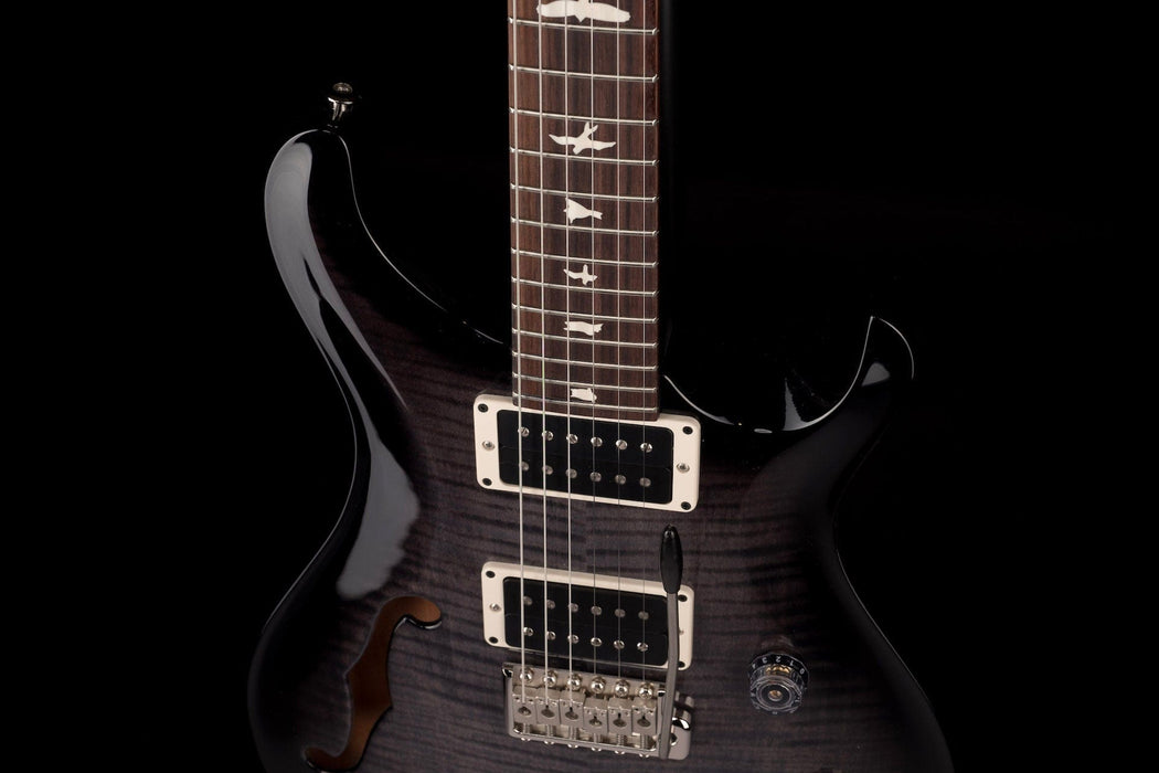 PRS CE24 Semi-Hollow Custom Color Faded Gray Black Smokewrap Burst