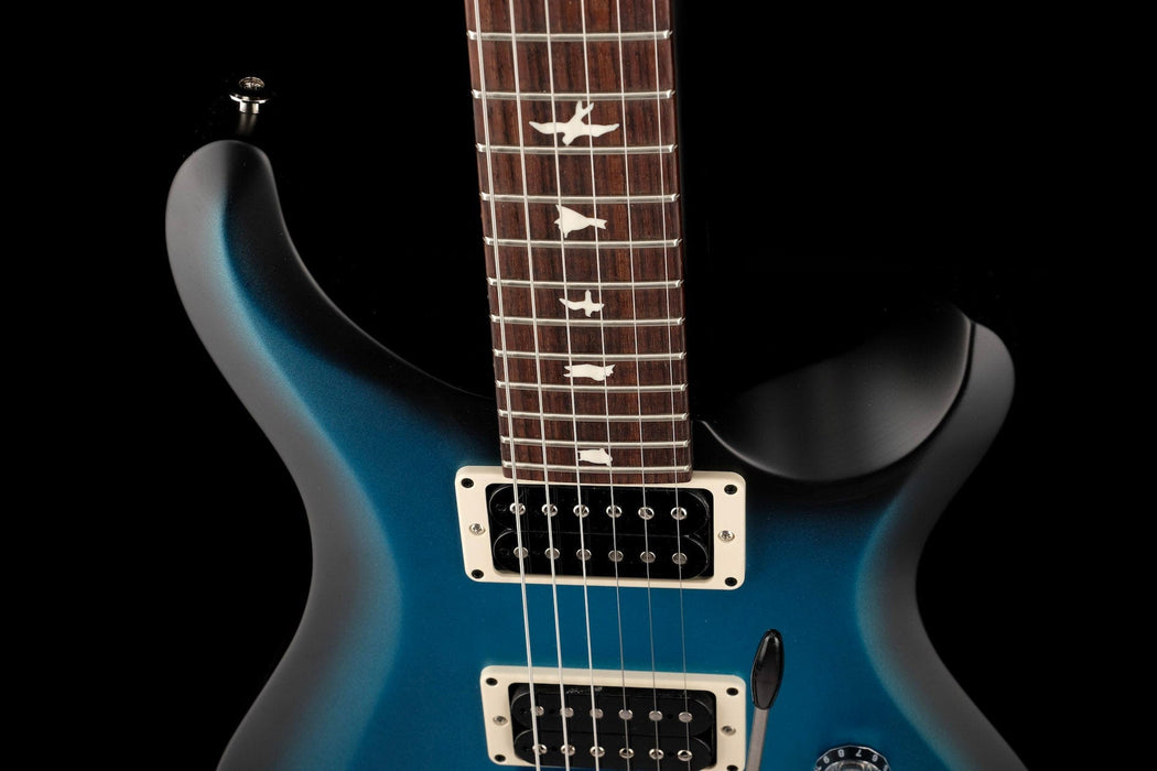 PRS S2 Custom 24 Custom Color Satin Frost Blue Metallic Smokeburst With Bag