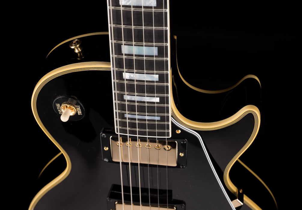 Gibson Custom Shop 1968 Les Paul Custom Reissue Gloss Ebony Electric Guitar With Case