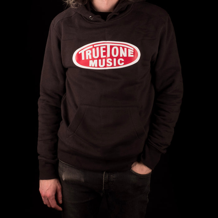 Beckerco Music Classic Pullover Hoodie Black with White & Red Logo