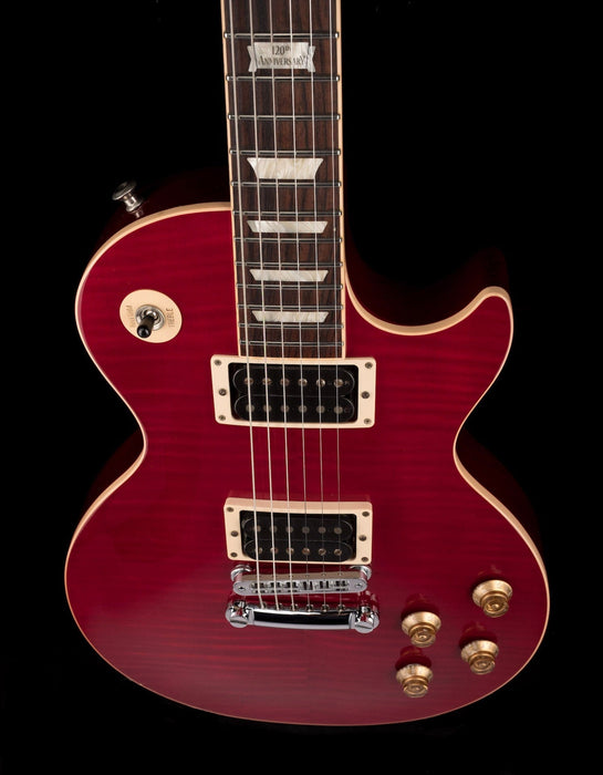 Used Gibson 120th Anniversary Les Paul Standard Plus AAAA Flametop Brilliant Red with OHSC