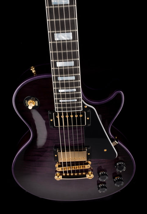 Pre Owned Gibson Custom Shop Les Paul Custom Purple Widow Burst With OHSC