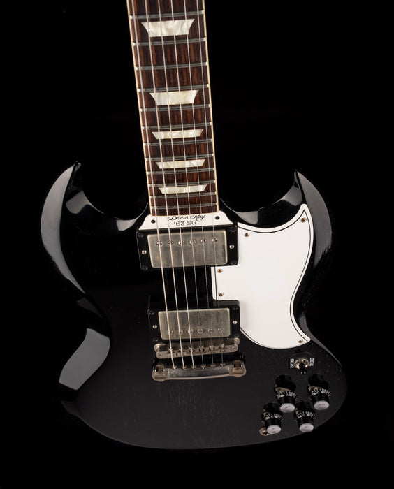 Pre Owned Gibson Custom Shop Brian Ray '63 SG Silver Fox With OHSC