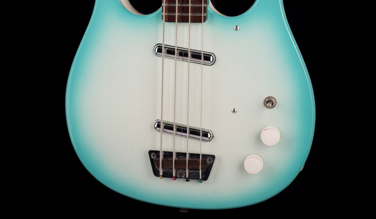 Pre Owned Jerry Jones Longhorn Bass IV Blue Burst - John Waite Collection