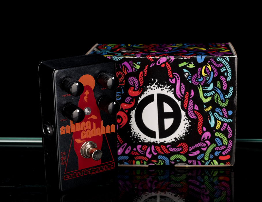 Used Catalinbread Sabbra Cadabra Distortion Guitar Effect Pedal With Box - 2