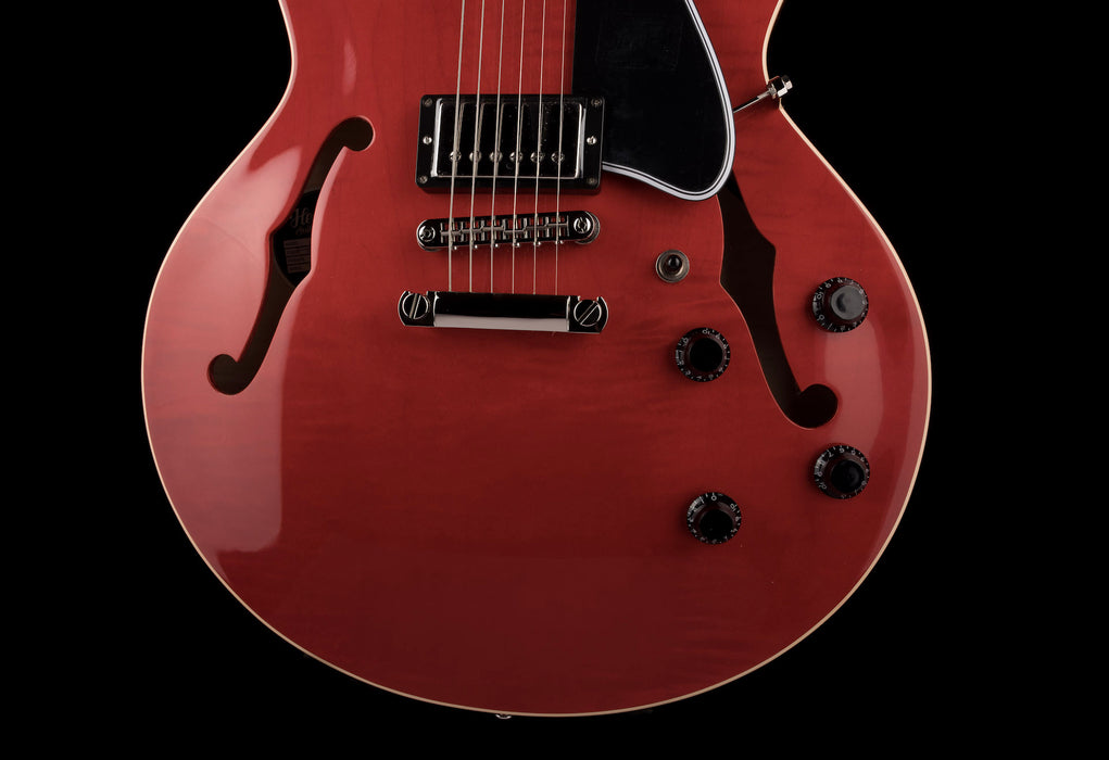 Heritage H-535 Semi-Hollow Trans Cherry Electric Guitar with Case