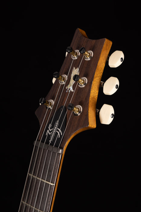 PRS 35th Anniversary Core Custom 24 Pattern Thin Sapphire Smokewrap Natural Back w/ Gig Bag