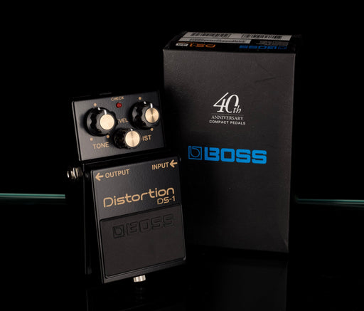 Used Boss Limited Edition 40th Anniversary DS-1 Distortion Guitar Effect Pedal With Box