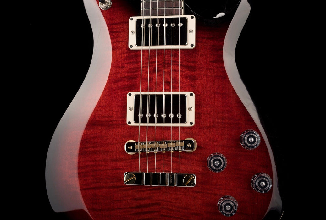 PRS S2 McCarty 594 Custom Color Fire Red Smokeburst with Gig Bag