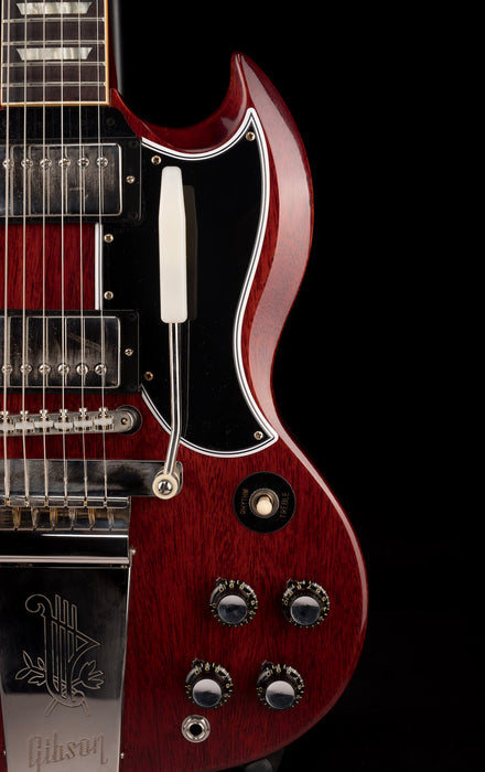 Gibson 1964 SG Standard Reissue With Maestro Vibrola VOS Cherry Red Electric Guitar With Case