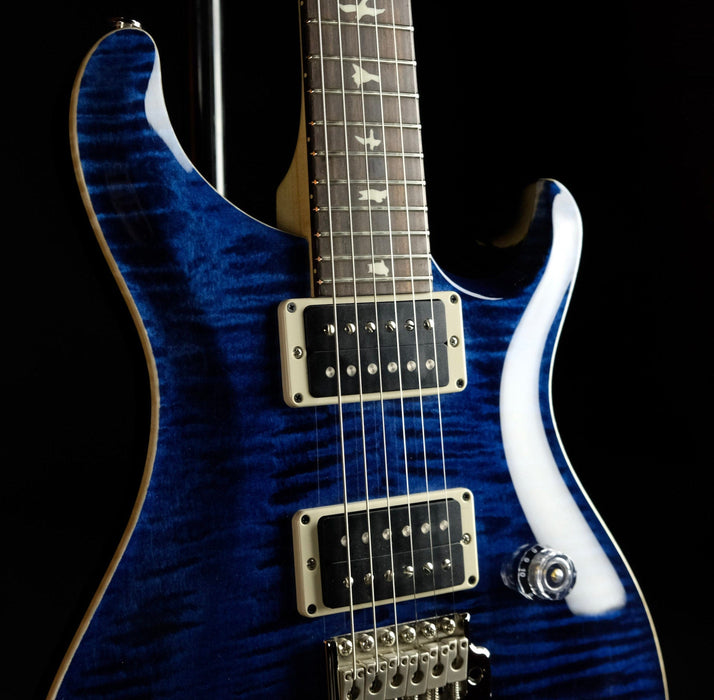 PRS CE 24 Flame Top Whale Blue Finish Bolt On Electric Guitar With Gig Bag