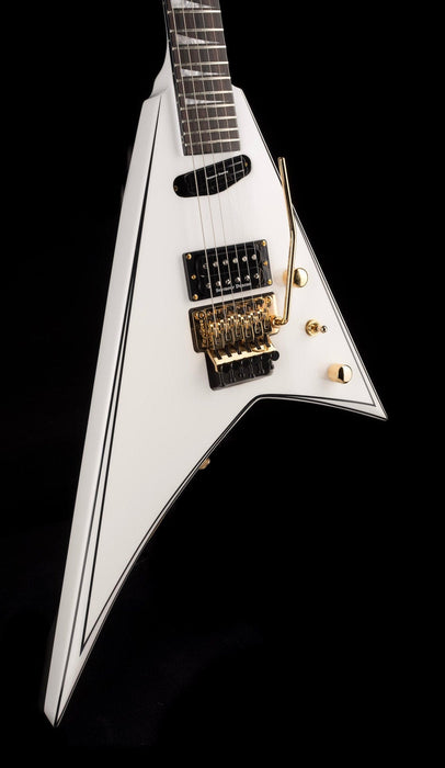 Used Jackson Concept Series Rhoads RR24 HS White With Black Pinstripes with Case