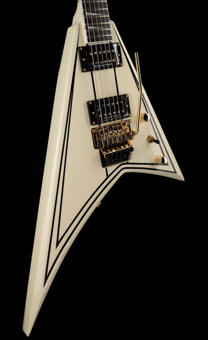 Used Jackson Pro Series Rhoads RR3 Ivory with Black Pinstripes