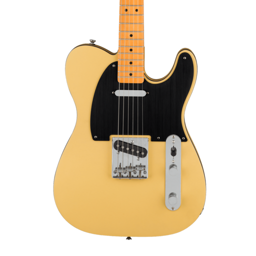 Squier 40th Anniversary Telecaster®, Vintage Edition, Maple Fingerboard, Black Anodized Pickguard, Satin Vintage Blonde Electric Guitars