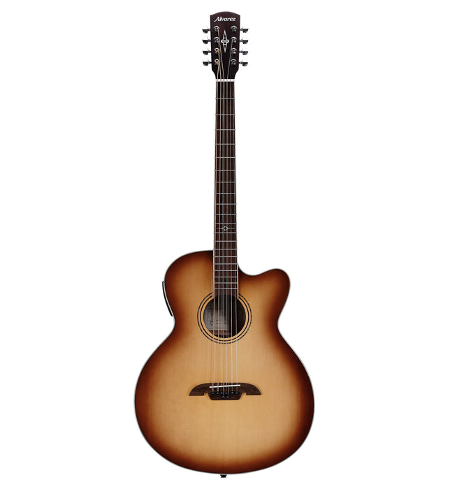 Alvarez ABT60CE-8SHB Artist 8-String Acoustic Electric Baritone Shadowburst