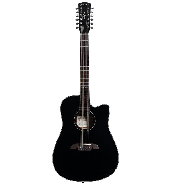 Alvarez Artist Series AD60-12CEBK 12 String Acoustic-Electric Dreadnought Guitar Black