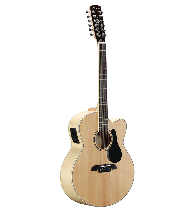 Alvarez AJ-80CE-12 String Cutaway Acoustic-Electric Jumbo Guitar Natural