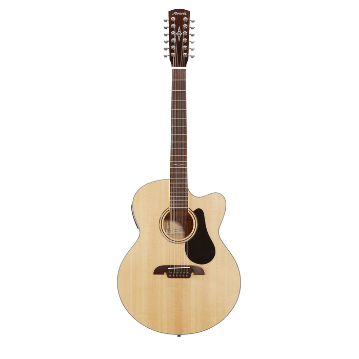 Alvarez AJ-80CE-12 String Cutaway Acoustic-Electric Jumbo Guitar Natural