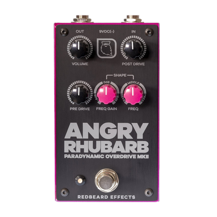 Redbeard Effects Angry Rhubarb Paradynamic Overdrive Mk II Guitar Effect Pedal