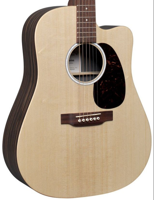 Martin X Series DC-X2E-02 Macassar Dreadnought Natural with Gig Bag