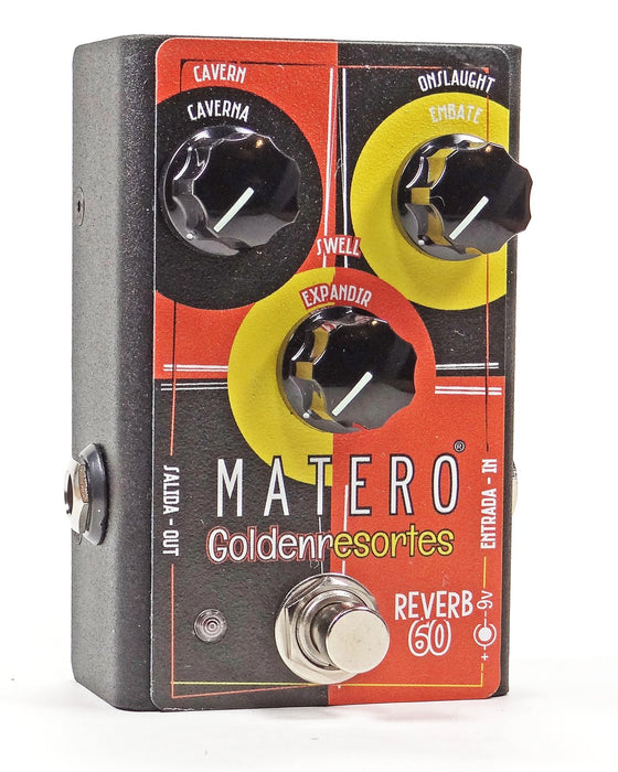 Matero Effects Golden Resortes Reverb Guitar Effect Pedal