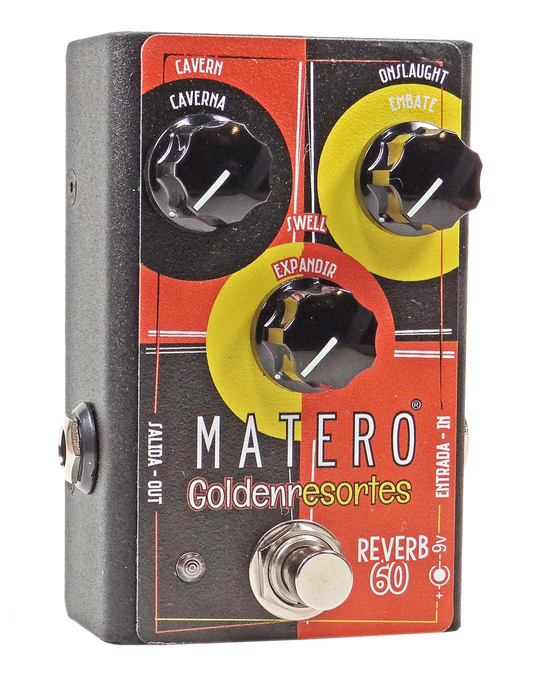 Matero Effects Golden Resortes Reverb Guitar Effect Pedal