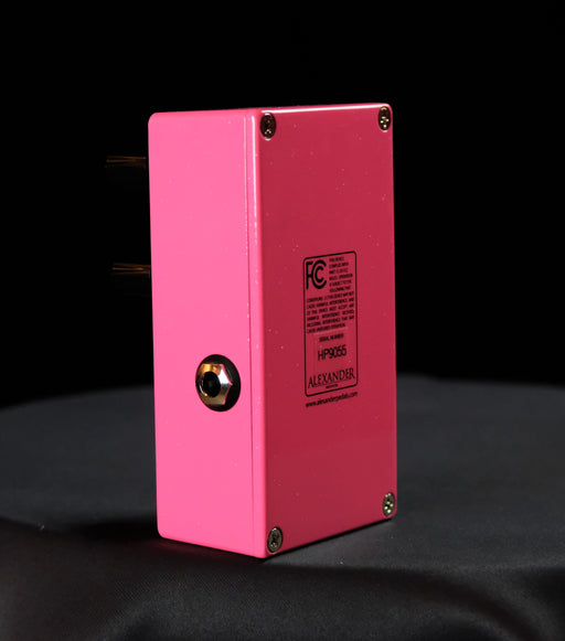 Used Alexander Hot Pink Drive Guitar Effect Pedal With Box