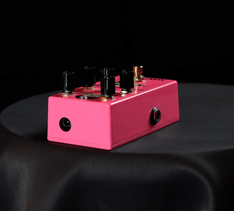 Used Alexander Hot Pink Drive Guitar Effect Pedal With Box