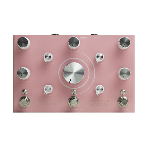 Collision Devices Limited Edition Pink Black Hole Symmetry Modulated Delay/Pitch Shifted Reverb/Destruction Fuzz Pedal