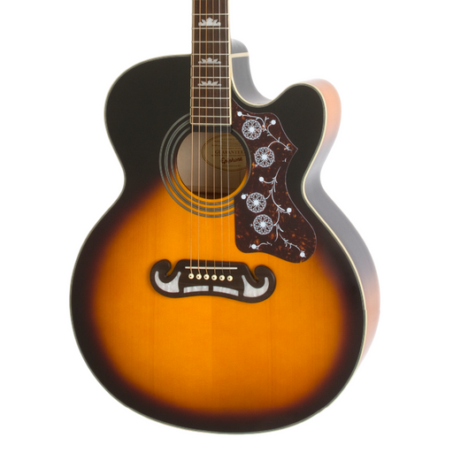 Epiphone J-200 EC Studio Vintage Sunburst Acoustic Electric Guitar