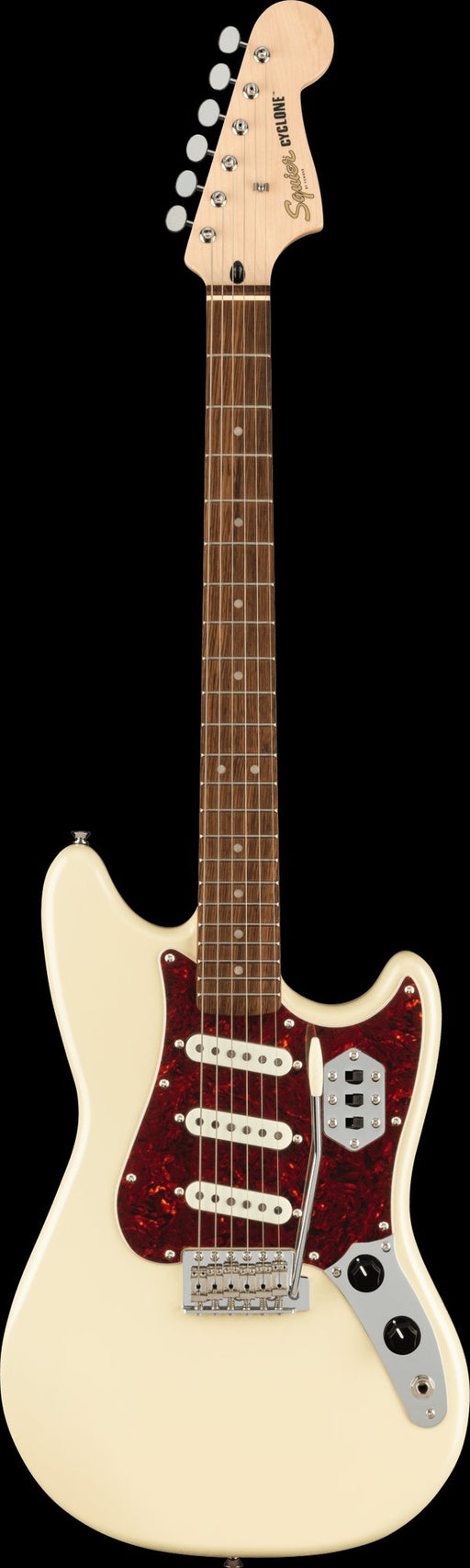 Squier Paranormal Cyclone Laurel Fingerboard Tortoiseshell Pickguard Pearl White